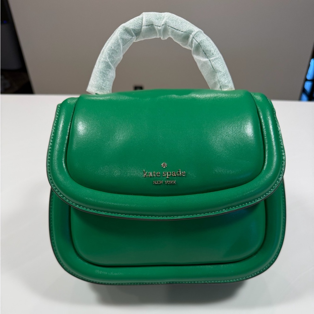 kate spade Green Leather Top-Handle Crossbody Bag